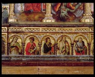 Five Apostles, from the Predella of the San Martino Polyptych